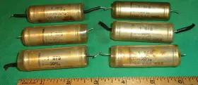 Mc105101 A. C. Cossor Mc105101/2 6 A.c. .1uf 750vdc Tubular Capacitors All 5/1952 Test Ok