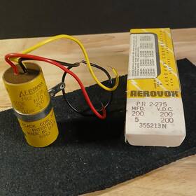 Aerovox 2-275 Nos Vintage Pr 200 Mfd Vdc Capacitor
