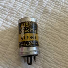 Aerovox Aep-44j 1939 20 Uf At 450v Can Capacitor Aep 44j