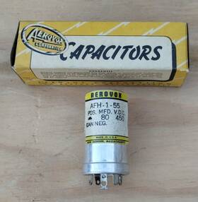 Aerovox Afh-1-55 1 Nos/nib 80 Mfd 450 V Can Style Capacitor