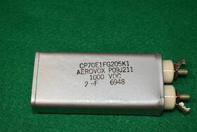 Aerovox Avx Cp70e1fg205k1 2.0 Uf 1000 Vdc Oil Can Filter Nos Nib Nonpolarized Capacitor