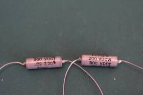 Aerovox Avx P123zn .02 Uf 200 Vdc Audio Receiver Guitar Tone Vintage Nos P/o Capacitors