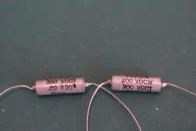 P123zn Aerovox Avx .02 Uf 200 Vdc Audio Receiver Guitar Tone Vintage Nos P/o Capacitors