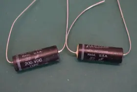 V161-399 Aerovox Avx .22 Uf 200 Vdc Audio Receiver Guitar Tone Vintage Nos Capacitors Tested
