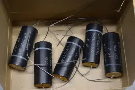 V161-403 Aerovox Avx 1.0 Uf 200 Vdc Nos Nib Audio Filter Capacitors Tested Lot Of Five