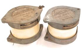 Aerovox Caw-48120-2 Vintage Lot Of 2 1960 Mica Capacitors 16amps 10kcs