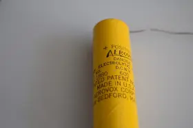 1880 Aerovox Dandee Avx 16 Uf 600 Vdc Electrolytic Filter Nos Capacitor Tested