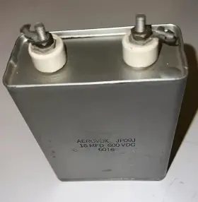 Jp09j Aerovox Capacitors 15 Mfd 600 Vdc Oil Filled By New Okd Stock