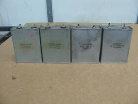 Aerovox Micamold Cp70b1fg106k Four Oil Filled Capacitors 10 Mfd 1000 Vdc