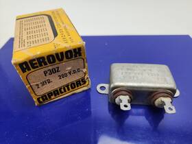 Aerovox P30z Vintage Oil Capacitor 2 Mfd 200 Vdc 2uf