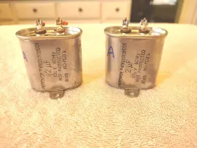 P49g1002e01 Aerovox Oil Filled Capacitor Pair/ Vintage Audio / 2uf 100v
