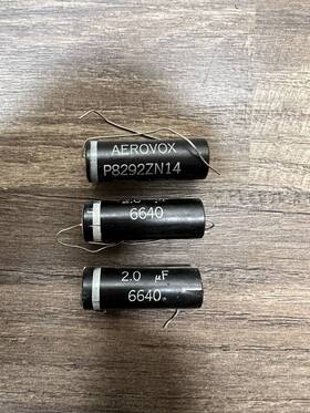 Aerovox P8292zn14 3 Nos Capacitor 6640 1960s Guitar Amp Cap 200 Vdc X 2.0uf
