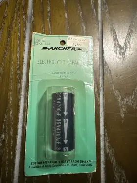 272-1022 Archer Vintage Electronic Capacitor Radio Shack Nos