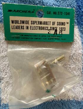 Archer 272-1341 Radio Shack Variable Capacitor 365pf 1/4 Inch Shaft Vintage Nos