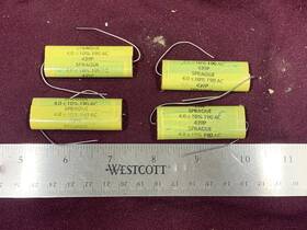 Bell Laboratories Sprague 439p 12 4 Mf Uf 190v Crossover Capacitors 1960s Labs Western Electric