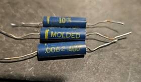 Blue Ajax .0062 Vintage Molded Lot Of 3 400v 10% Guitar Tube Amp Tone Capacitor