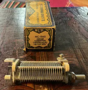 Mc-1860 Bud 1860 Vintage Midget Condenser Cap .300 Mmfd