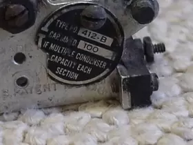 19-106 Cardwell 412-b Vintage Air Variable Capacitor Pf Cap. Mmf 100 Usa