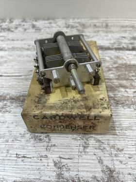 Cardwell Mr-70-bd Variable Condenser With Template