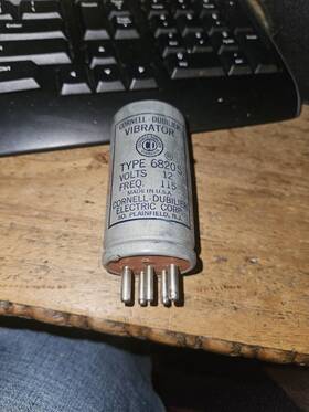 Cde 6820s Vintage Nos Cornell Dubilier Vibrator Type 12 115 Freq Volt 5 Pin