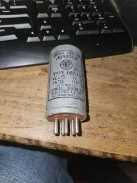6820s Cde Vintage Nos Cornell Dubilier Vibrator Type 12 115 Freq Volt 5 Pin