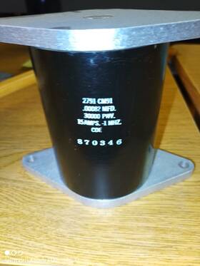 Cde 870346 2791-cm91 Rf Capacitor .00082mfd 30000 Pwv 15 Amps