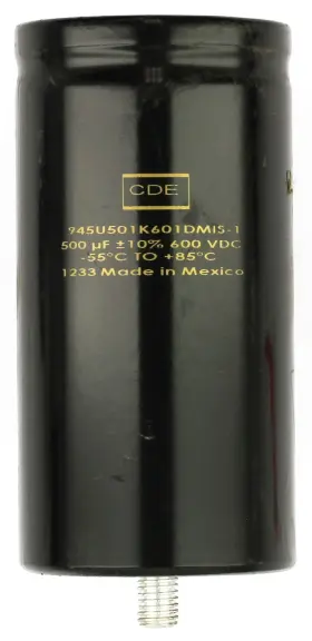 945u501k601dmis-1 Cde Capacitor