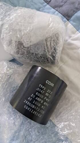 Cdm 29260b472j00 New Type 292 .0047 Mfd 20 Amps Mica Capacitor Common In Radio Transmitters