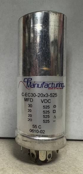 Ce Manufacturing C-ec30-20x3-525 Capacitor Can 30/20/20/20 525vdc Dyanaco St-70