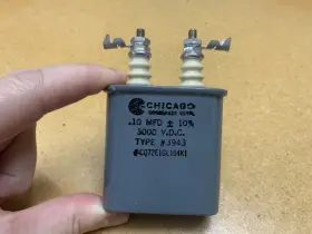 Cq72e1fm105k3 Chicago Condenser Corp. 1 Mfd. 3kv Oil Filled Capacitor