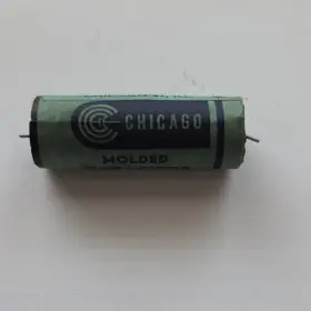 Mt-6100 Chicago Condenser Corp. Molded Capacitor Mt 6100 .10 600v Vintage