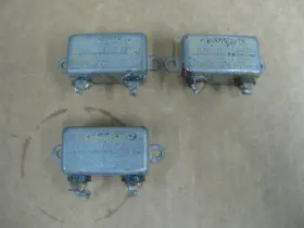 14ngo Cornell Dubilier Three Bathtub Capacitors 0.1 Mfd 600 Vdc
