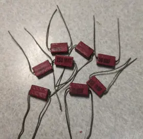 150-mmf Cornell Dubilier 8 Nos Vintage Domino Mica Capacitors 150 Mmf 5% Type 22