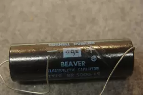 Cornell Dubilier 5000 15 5000uf Vdc Audio Receiver Electrolytic Filter Nos Capacitor