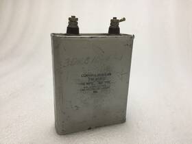 Cornell Dubilier 6100g Vintage Oil-filled Capacitor Tju 10 Mfd 600 Vdc