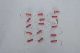 64b21-1 Cornell Dubilier Nos .001 Uf 400v Treble Bleed Capacitor Lot Of 15 Nice