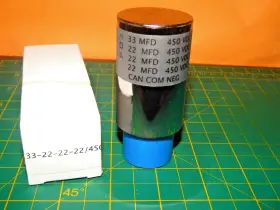 9ls53050 Cornell Dubilier Nos Hayseed 33-22-22-22 450v - Sections Tested And Measured As Marked