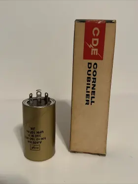 Aa0316a Cornell Dubilier Capacitor 100 To 160mfd 250 W.v