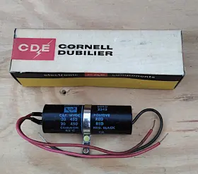 Bbrd2245 Cornell Dubilier 20 Mfd 450v Audiophile Hi -fi Capacitor Nib