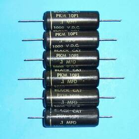 Cornell Dubilier Black Cat 0.1uf 1000v Pkm 10p1 0.1uf Six 6 Tested Used Capacitors