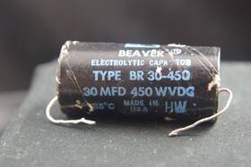 Cornell Dubilier Br-30-450 30 Uf 450 Vdc Electrolytic Filter Capacitor Tested