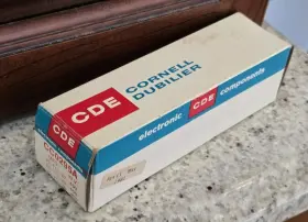 Cc0295a Cornell Dubilier Rare Vtg Nos Nib Electronics Cde Can Capacitor