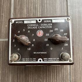 Cornell Dubilier Cdb5 Vintage Cornell-dubilier Decade Capacitor Model Microfarads