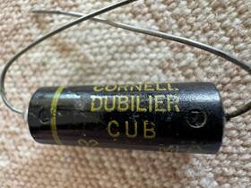 Cornell Dubilier Cdcub.02 Nos Vintage .02 Uf 600v Cub Oil Capacitor Pio New Old Stock - 1
