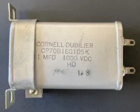 Cp70b1eg105k Cornell Dubilier Capacitor 1 Mfd 1000 Vdc Not Tested