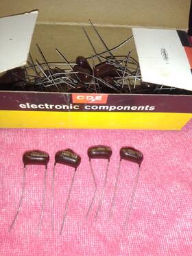 Cornell Dubilier Dpms16d2 4 .002uf 1600v 10% Mylar Capacitors Cde /cornell F/ham Radio / Audio