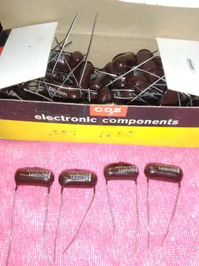 Dpms16d7 Cornell Dubilier 4 .007uf 1600v 10% Mylar Capacitors Cde /cornell F/ham Radio / Audio