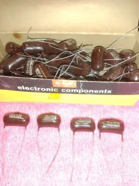 Dpms16s1 Cornell Dubilier 4 .01uf 1600v 10% Mylar Capacitors Cde /cornell F/ Ham Radio / Audio