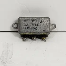 Dyr6011j Cornell Dubilier Vintage Bathtub Style Capacitor Ham Radio 2x 1mfd 600v