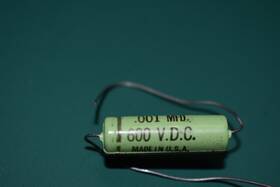 Cornell Dubilier Green-pm6d1 Green .001 Uf 600 Vdc Audio Guitar Tone Capacitor Tested